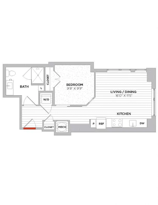 Floor plan Studio-S03 East