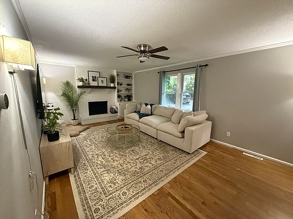 Family room from doorway walking into kitchen, but looking at FR