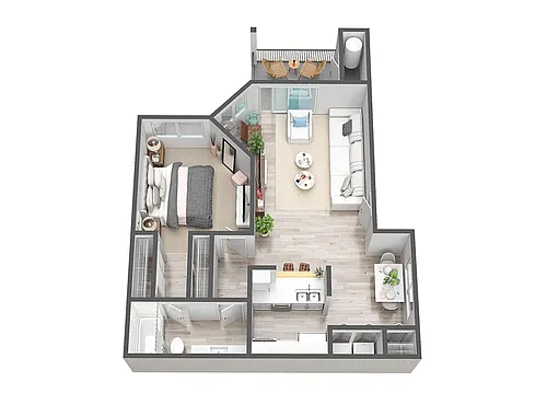 Floor plan A1R (Renovated)