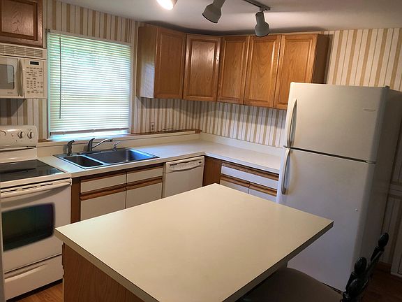 kitchen with fresh paint and flooring