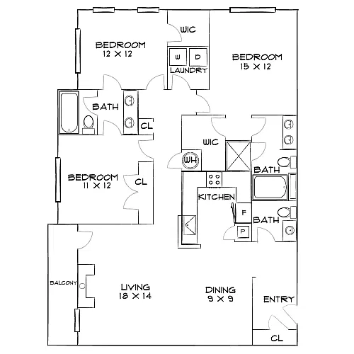 Floor plan Design 3B25