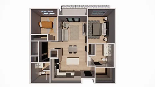 Floor plan The Summit - 2 Bed