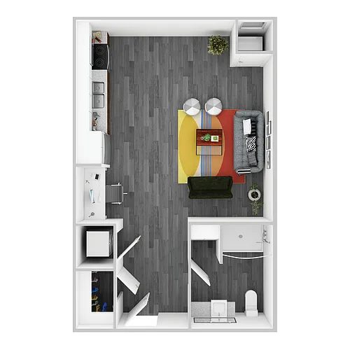 Floor plan Studio D