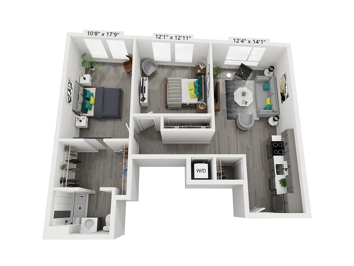 Floor plan S2B-1A