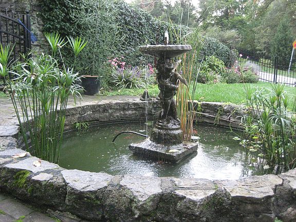 1932 Pond on Rear Terrace