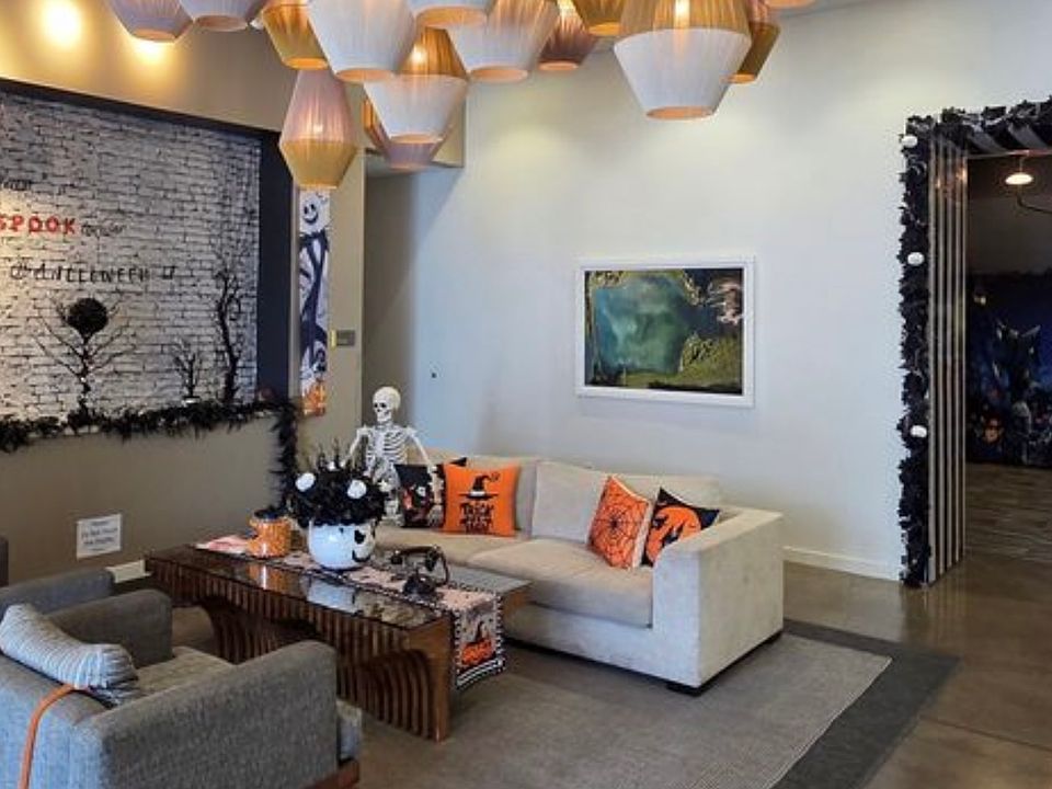 Lobby during Halloween