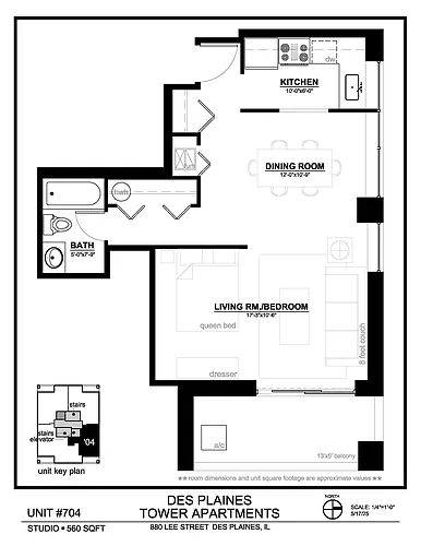 Floor plan 704