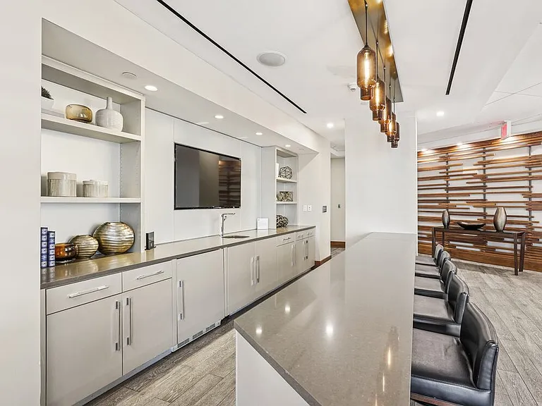Resident lounge with entertaining kitchen