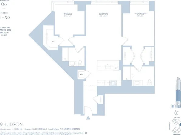 99 Hudson St #4206, Jersey City, NJ 07302