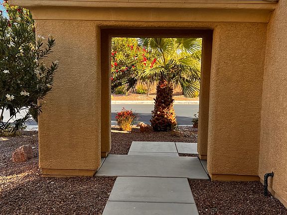 Looking out through the front door