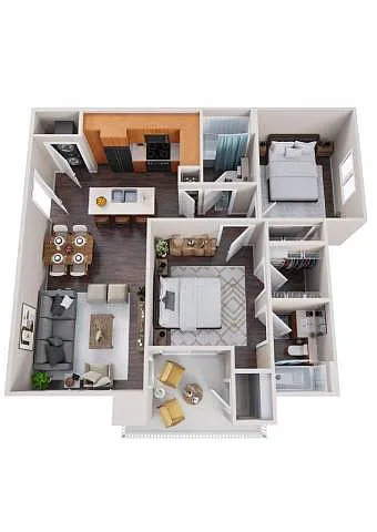 Floor plan 2x2 Small