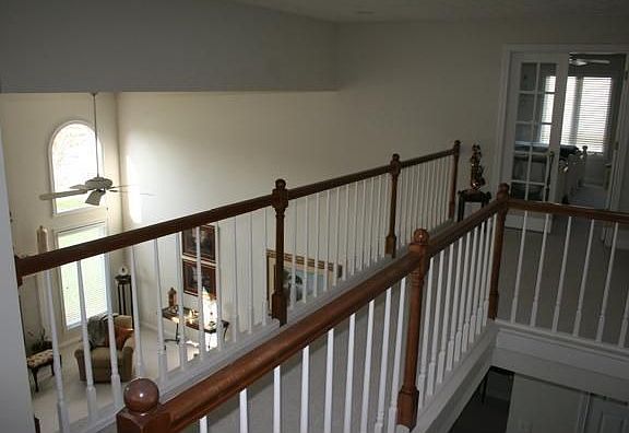 Cat Walk overlooking Great Room and Foyer leading to Bedrooms