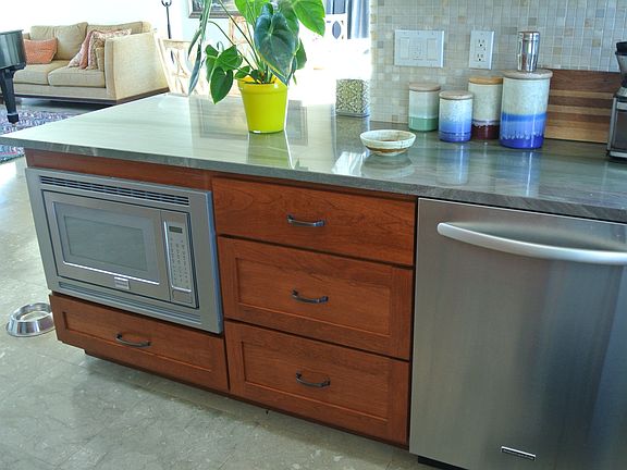 Granite, cherry, stainless