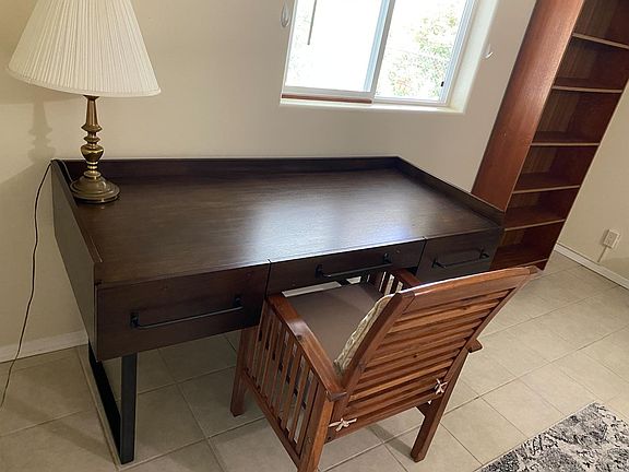 Large Desk in Study