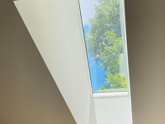 Skylight above the dining table