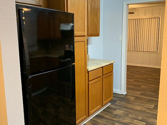 Kitchen with fridge