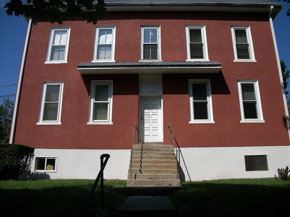 Front of apartment house.