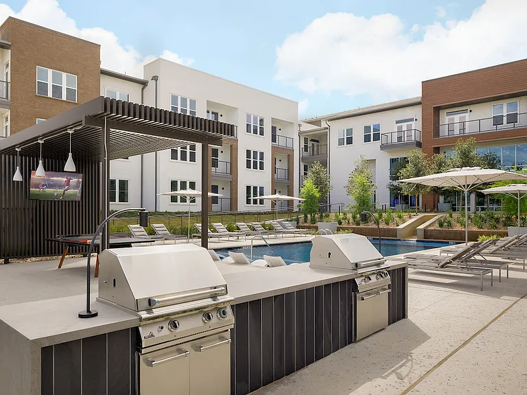 Poolside Grilling Area