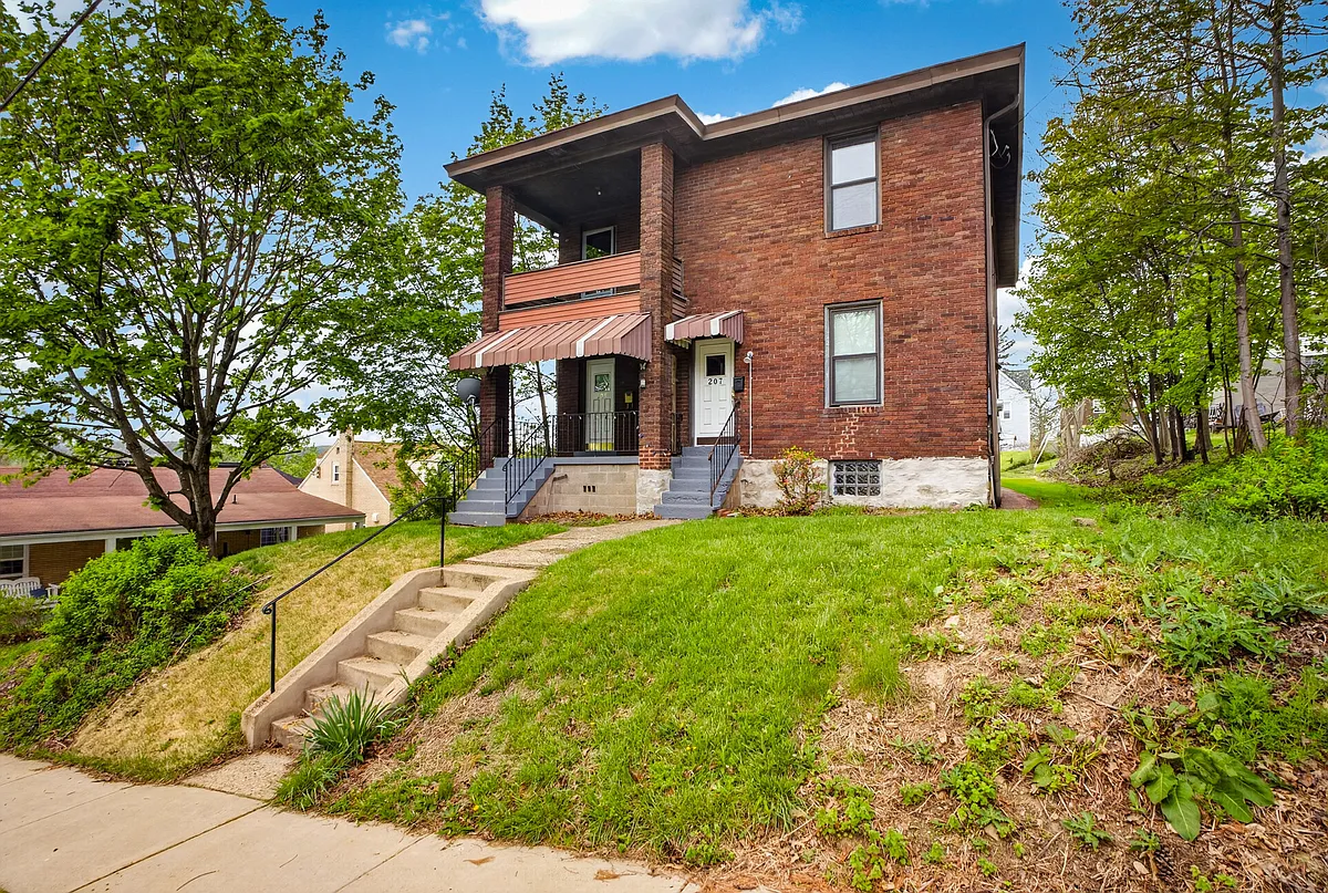 Right white door is private entry to your 2nd fl unit. - 207 Church Ave #2