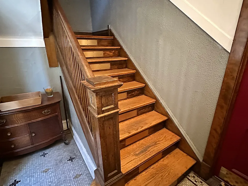 The front stairs