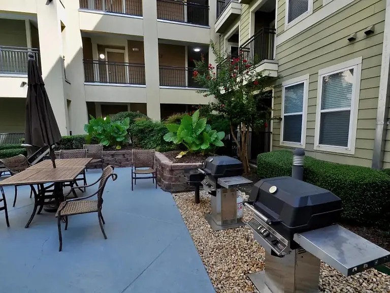 Grill area near pool
