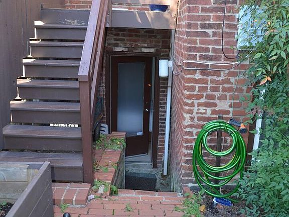 Rear entrance to unit.