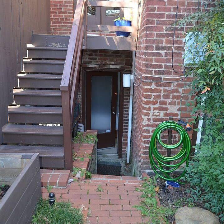 Rear entrance to unit.