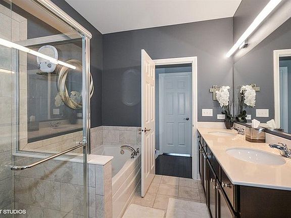 Master Bath with Shower and Soaking Tub