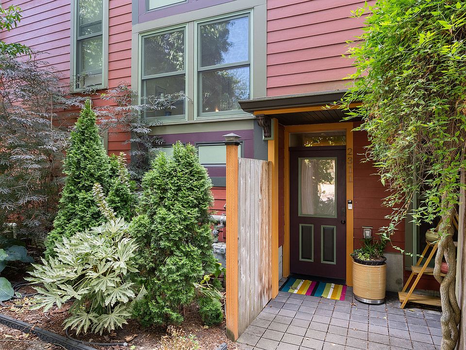 Entry with small patio