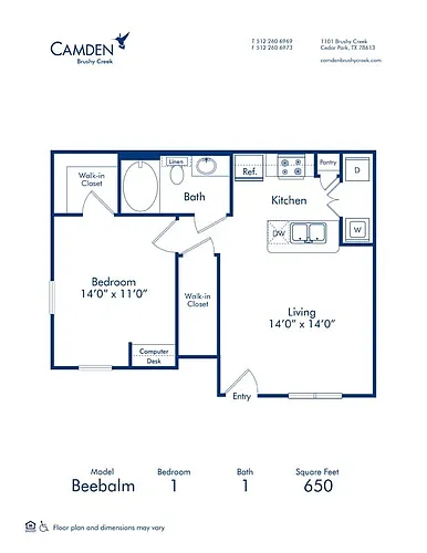 Floor plan Beebalm
