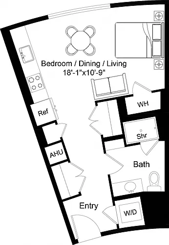 Floor plan Studio-S4