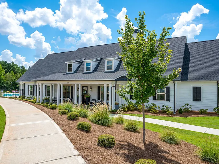 Exterior view of the clubhouse