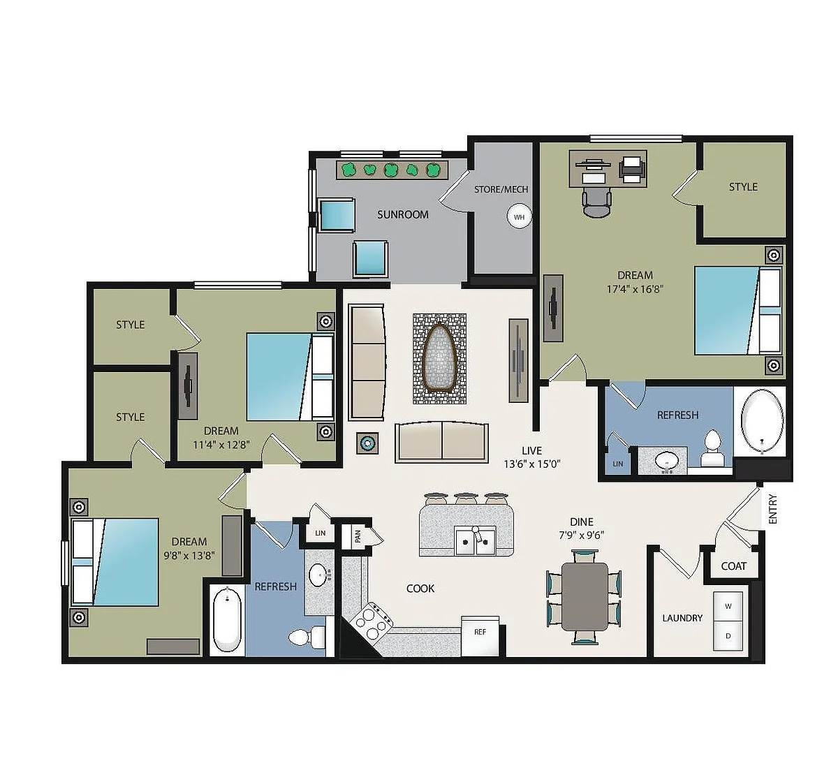 Floor plan C1S