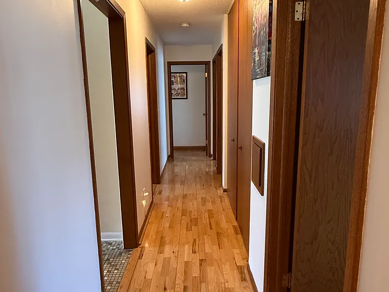 Hallway to bedrooms/office