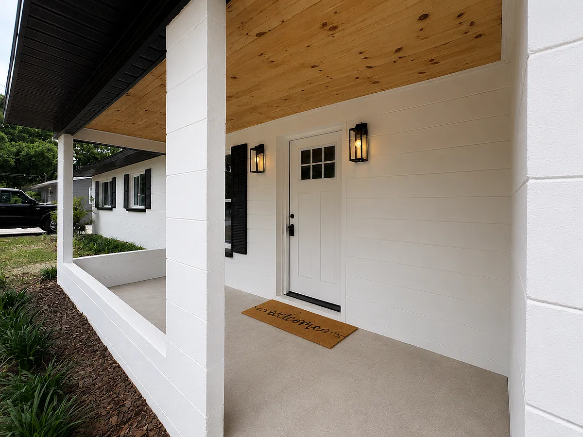 Front Porch - Tongue/Groove Ceilings - 2817 Durham St #1