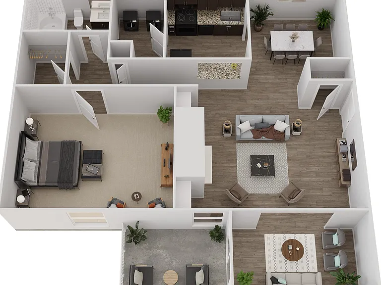 1A 3D Floor Plan 1A 3D Floor Plan
