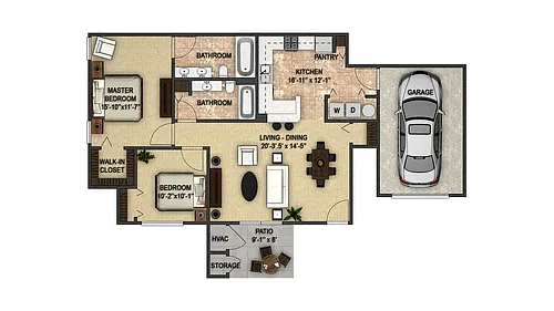 Floor plan Devonwood Garage