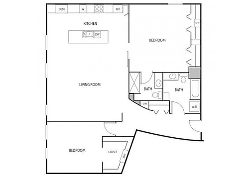 Floor plan Monet and OKeefe