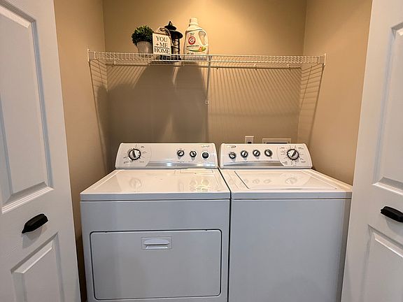 Laundry area. A washer and dryer are included in this rental.