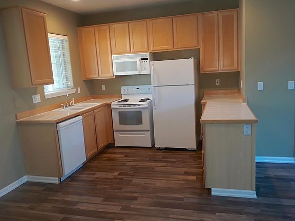 Kitchen with new flooring