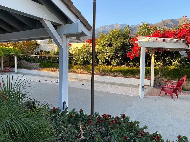 Bocce ball court, perfect for fun gatherings