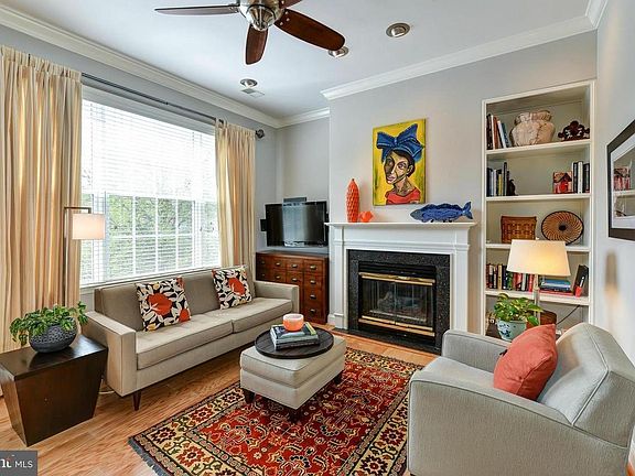 Built-in shelving and a gas fireplace allow you to make this room feel like home
