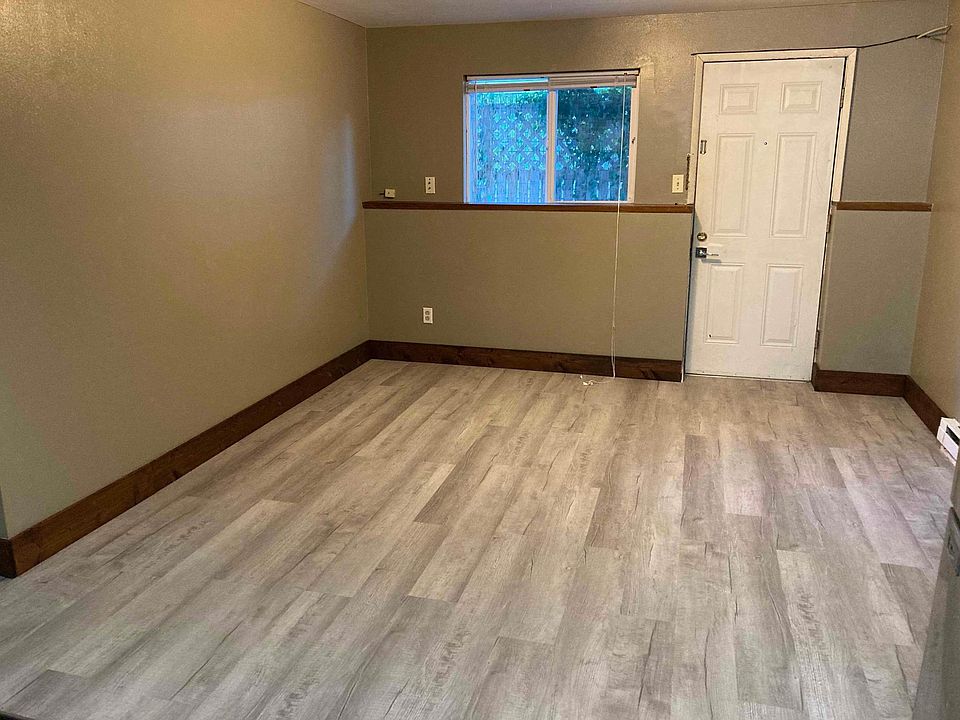 View of the living room from the kitchen.