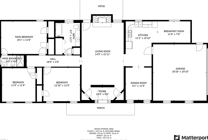 3 bed, 2.0 bath, 1799 sqft, $1,845 — Photo 2