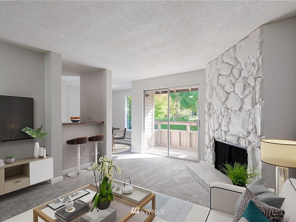 Tastefully updated top-floor condo in desirable & quiet Fairway Greens community. Fresh interior paint, new plush carpeting, luxury vinyl plank flooring & new baseboard trims throughout unit. Completely remodeled bathroom with new quartz countertop vanity, new tub with tiled surround, new toilet, fixtures & hardware. Spacious bedroom with large closet with built-in shelving. Oversized laundry room with W/D unit & built-in shelving. Slider to balcony for outdoor enjoyment with extra storage unit. Community amenities include Athletic Court, Playground, Outdoor Pool, Exercise Room. Well-run HOA with strong reserves, on-site property management. No rental cap & no special assessments. 2 pets welcomed under 30 lbs. 1 assigned parking spot & ample guest parking. Walking distance to Fairwood Shopping Center, minutes to Fairwood Golf Club, I-405 and Maple Valley Highway.