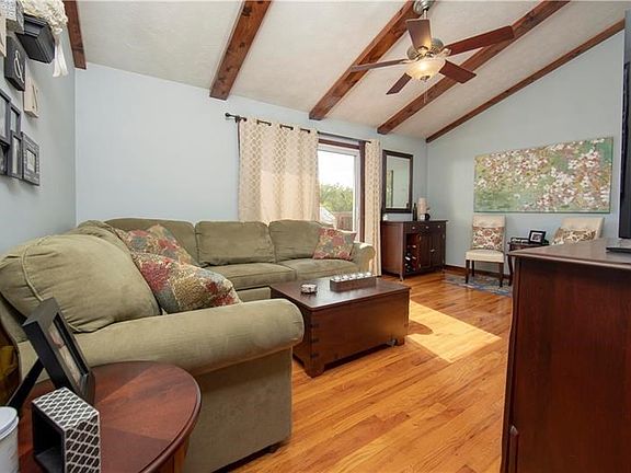 Spacious living room could be dining room combination.