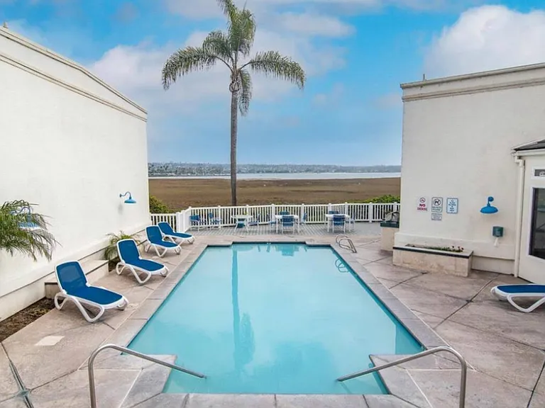 Sparkling Pool Overlooking the Bay