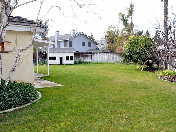 Backyard and playhouse