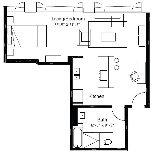 Floor plan Studio-01