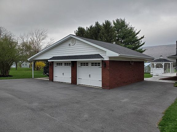 2 car detached garage with carport